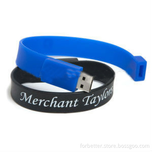 Colorful USB Silicone Bracelet Promotion